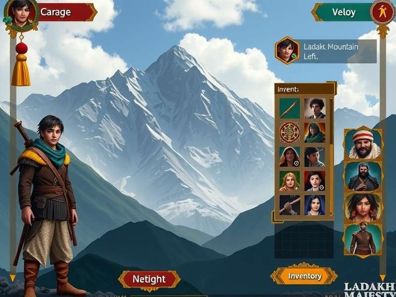 Ladakh Mountain Majesty character customization and inventory screen